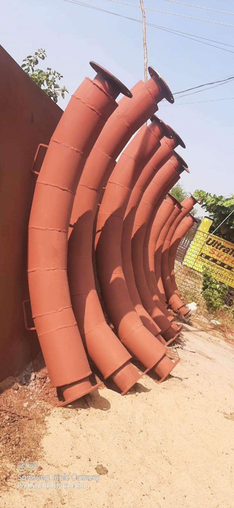 Fabricated duct bends