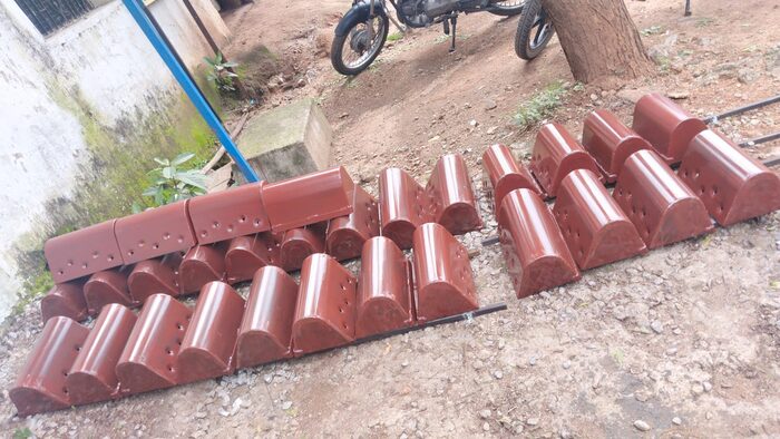 Bucket elevator buckets ready for dispatch